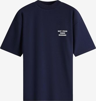 Drôle de Monsieur Kurzarm-T-Shirt aus Baumwolle Le T-Shirt Slogan