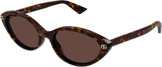 Gucci GG2110S 002 Womens Sunglasses Tortoiseshell Size 54 - Free RX Lenses - Free RX Lenses