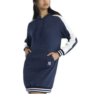 Lusso Womens Lusso Navy New York Yankees Mara Tri-Blend Hoodie Dress at Nordstrom, Size Medium
