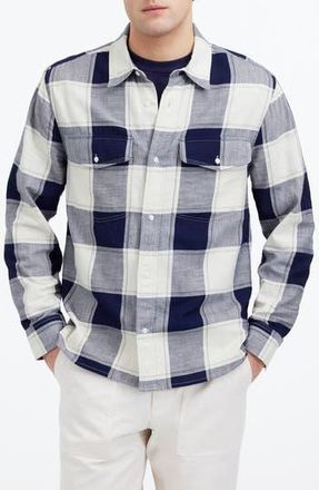 Madewell Plaid Cotton Work Shirt in Cotton Flannel Yd at Nordstrom Rack, Size Large