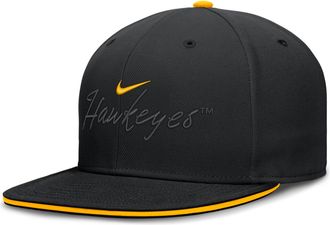 Nike Iowa Pro Nike Mens Dri-FIT College Fitted Hat in Black | NC1100AIA-A2C