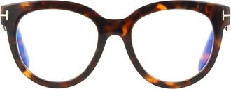 Tom Ford FT5987-B052 Tortoiseshell Acetate Eyeglasses - Brown