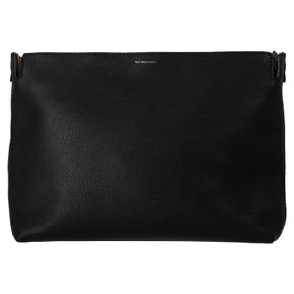 Burberry Burberry Grote Clutch in Zwart Leer
