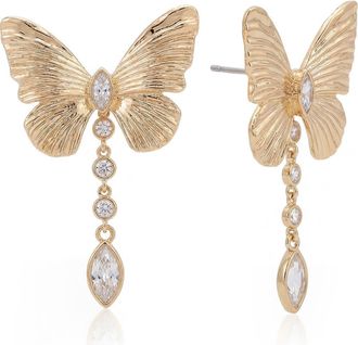 Ettika Fluttering Glow Drop Earrings in Gold at Nordstrom