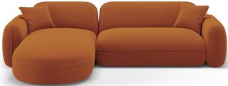 CXL by Christian Lacroix 4-Sitzer Designer Ecksofa 275 Lucien mit Eckteil links - Samtbezug Casino