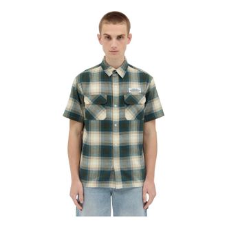 Thisisneverthat Ombre Check Shirt - Heren - Korte mouwen Overhemden - Groen - XL - Overhemden