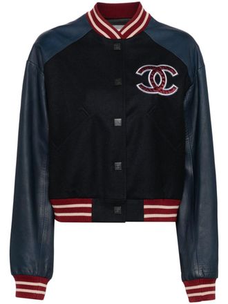 Chanel 2004 Spring Letterman bomberjack - Blauw