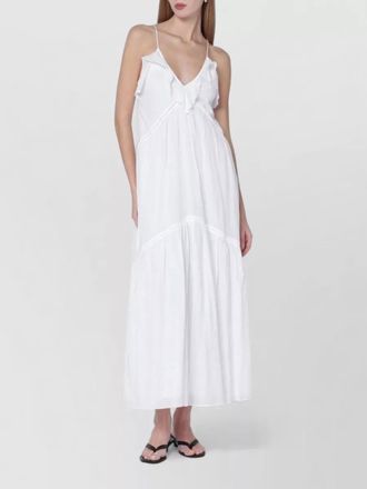 Isabel Marant asymmetric v-neck maxi dress