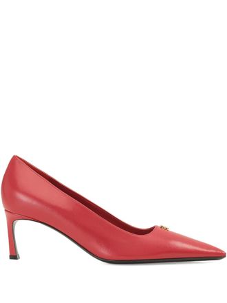Sergio Rossi 60mm Surge leather pumps - women - Calf Leather/Calf Leather/Calf Leather - 36 - Red