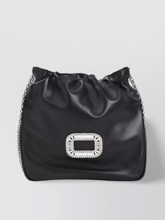 Roger Vivier pilgrim crystal mini clutch