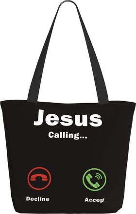 AOOEDM Jesus Is Calling Ladies Shopping Bag 13x11x7in.The Perfect ValentineS Day Gift.It Is The Best ValentineS Day Gift For Mom, Daughter, Wife,Etc