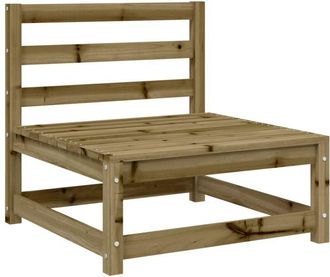 vidaXL Vidaxl - Sof&aacute; jard&iacute;n sin reposabrazos madera pino impregnada 70x70x67 cm
