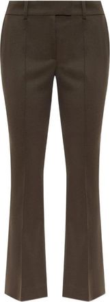 The Attico Tailored Brown Pants With Concealed Closure
