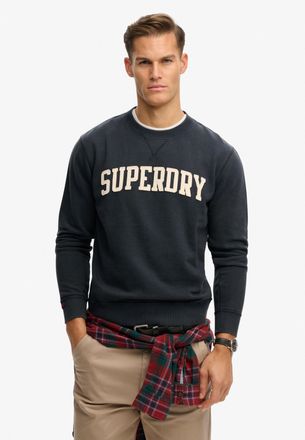 Superdry Sweatshirt SUPERDRY VINTAGE ATHLETIC CREW, Herren, Gr. XXL, eclipse navy, angeraute Sweatware, Obermaterial: 100% Baumwolle, bedruckt, loose fit norma