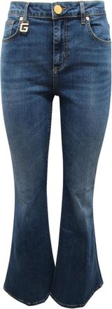 Ga&euml;lle Paris A Zampa Denim Broek - Dames - Flared Jeans - Blauw - W28 - Denim - Jeans
