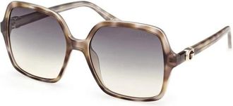 Guess Oversized Plastic Square Zonnebrillen - Dames - Zonnebrillen - Veelkleurig - 57 MM - Accessoires