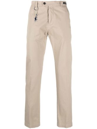 Paul & Shark Chino dritti con dettaglio portachiavi - Marrone