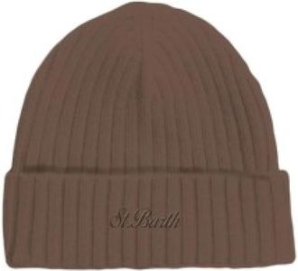 Saint Barth Wengen Beanie - unisex - Hoeden - Bruin - ONE Size - Kasjmier - Accessoires