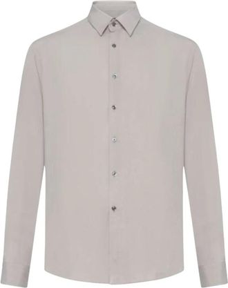low brand Buttoned Shirt - Heren - Casual Overhemden - Grijs - XL - Overhemden