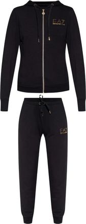 Emporio Armani Hoodie en sweatpants set - Dames - Trainingspakken - Zwart - S - Fitness