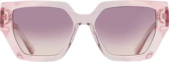 Guess Purple Gradient Mirror Butterfly Ladies Sunglasses GU7896 74Z 53