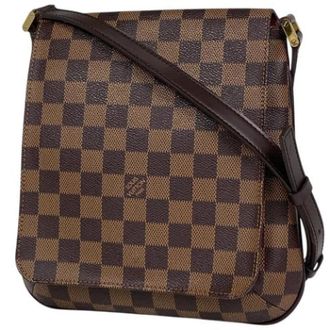 Louis Vuitton Pre-owned Damier Shoulder Bag - unisex - Louis Vuitton Vintage - Vintage Cross Body Bags - Brown - ONE SIZE - Pre-owned