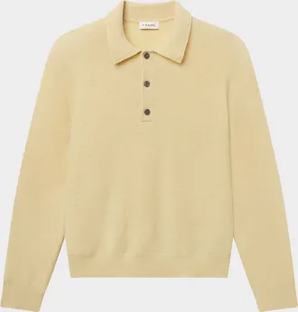 Frame Denim Men & apos;s Boiled Wool Polo Sweater