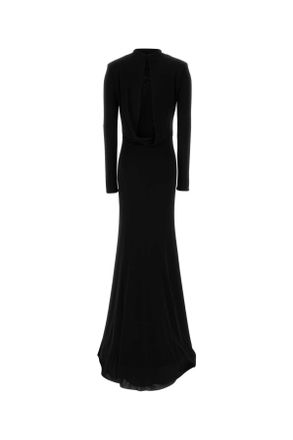 Tom Ford Long-Sleeve Velvet Dress - Black