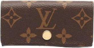 Louis Vuitton Pre-owned Accessories, female, Brown, Size: ONE SIZE Pre-owned Multicles 4 Key Case Monogram Brown