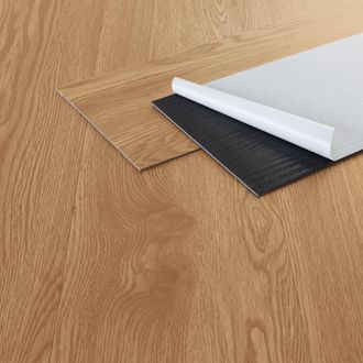 ML Design Ml-design - Suelo Vin&iacute;lico Adhesivo De Pvc 11,15m&sup2; Color Roble Marr&oacute;n Grosor 2mm Planchas De Vinilo Autoadhesivas 91,5x15,3cm 80x L&aacute;minas Aspecto Made