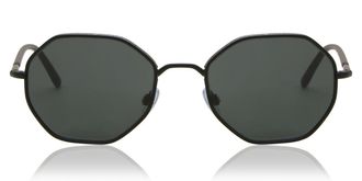 Giorgio Armani AR6112J Asian Fit 300187 Mens Sunglasses Black Size 52