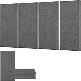 OEM Paneles Ac&uacute;sticos De Fibra De Vidrio, Paneles De Absorci&oacute;n De Sonido, Insonorizados Autoadhesivos, Para Estudios, Oficinas, Cine En Casa, Salas De Reu
