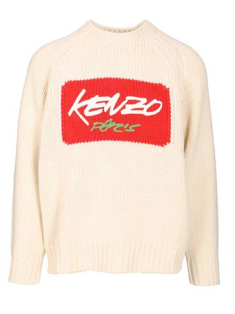 Kenzo Kenzo Futura Sweater Knitwear Bianco-Uomo