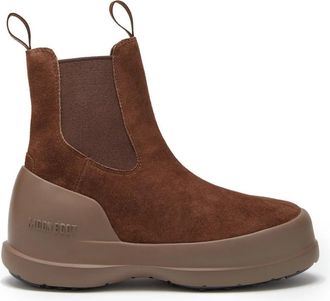 Moon Boot Chelsea Luna - Dames - Chelseaboots - Bruin - 39 EU - Su&egrave;de - Schoenen