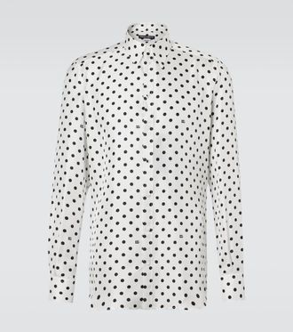 Dolce & Gabbana Polka-dot silk shirt