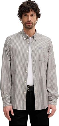 Barbour Longfield Shirt - Heren - Casual Overhemden - Grijs - L - Katoen - Overhemden