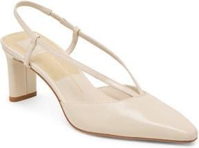 Dolce Vita Ginay Slingback Pump in Bone Leather at Nordstrom Rack, Size 8.5