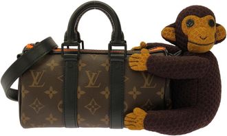 Louis Vuitton Marron Coated Canvas Boston Bag (Pre-Owned)