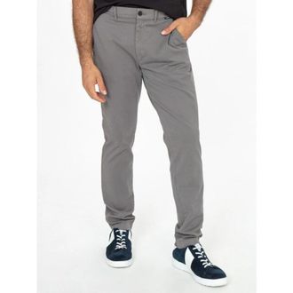 Calvin Klein Hoogwaardige katoenen chinos - Heren - Chinos - Grijs - W40 - Katoen - Broeken