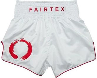 OEM Pantalones Cortos Fairtex Muay Thai Enso Bs1918 Blanco/rojo Talla M