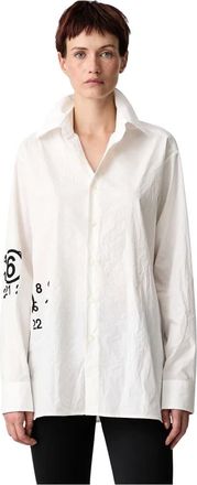 Maison Margiela Camicia Spiga - - Blouses & Shirts - Donna - Bianco - M