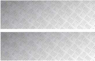 vidaXL Vidaxl - Checker Plates 2 pcs Silver 100 x 30 cm Aluminium