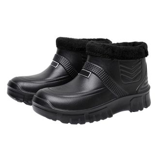 Generic Waterproof Winter Shoes Women Men Thermal Wellington Boots Ankle Boots Winter Boots Warm Non-Slip Winter Boots Outdoor Lightweight Mid-Height Snow Boo