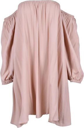 Semicouture Short Dresses, female, Pink, Size: S Womens Antique Pink Dress