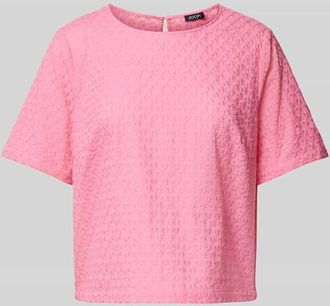 Joop Regular Fit Blusenshirt mit Strukturmuster Modell Belana in Pink, Gr&ouml;&szlig;e 34