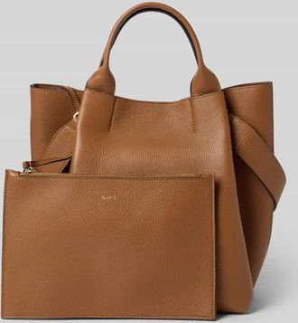 Abro Abro Handtasche mit Logo-Applikation in Cognac, Gr&ouml;&szlig;e 1