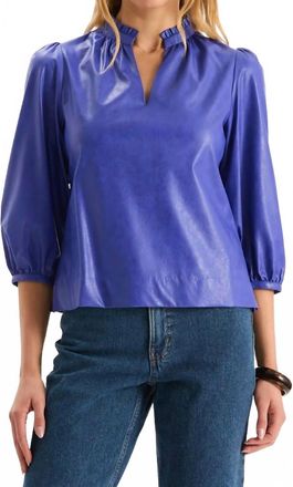 Tyler B&ouml;e Penny Vegan Leather Topper In Regal Blue