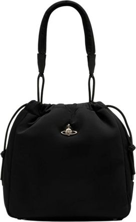 Vivienne Westwood Bucket Bags, female, Black, Size: ONE SIZE Hilary Shoulder Bag