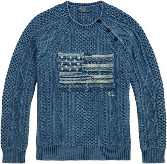 Polo Ralph Lauren Maglione a lavorazione intrecciata - Blu