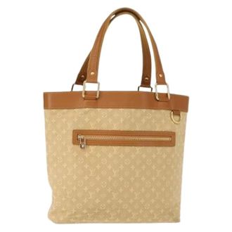 Louis Vuitton Pre-owned Tote Bags, female, Beige, Size: ONE SIZE Pre-owned Canvas Tote Bag